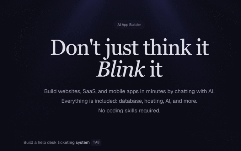 Blink AI App Builder - No-Code AI App Builder Platform